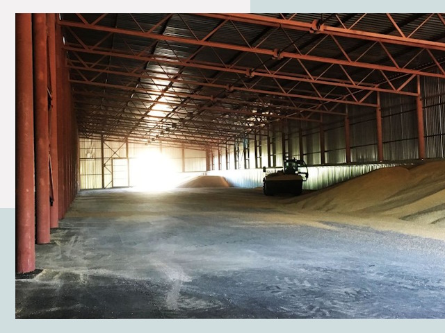 Строительство зернохранилищ в Баксане