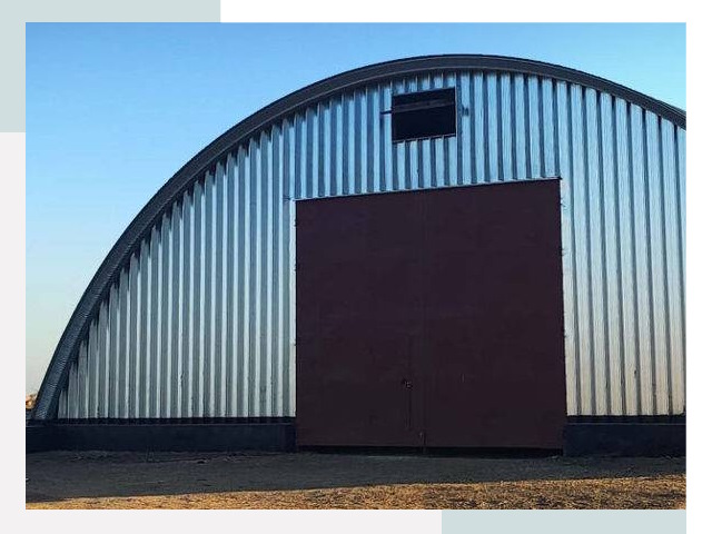 Бескаркасные ангары в Баксане