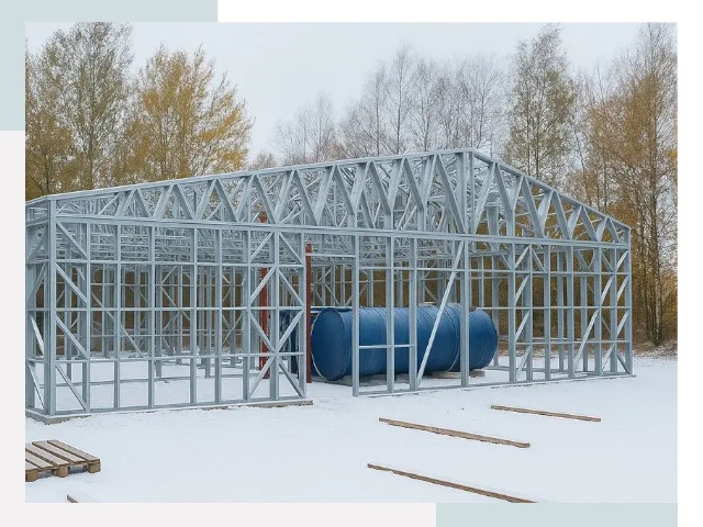 Металлические ангары в Баксане