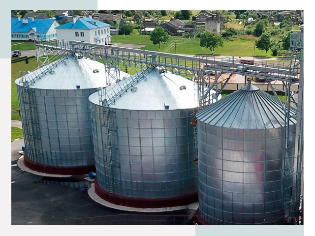 Металлические силосы в Баксане