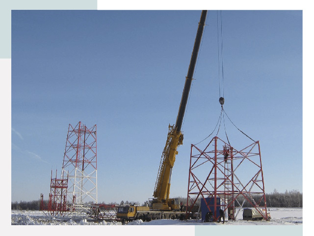 Монтаж вышек связи в Баксане