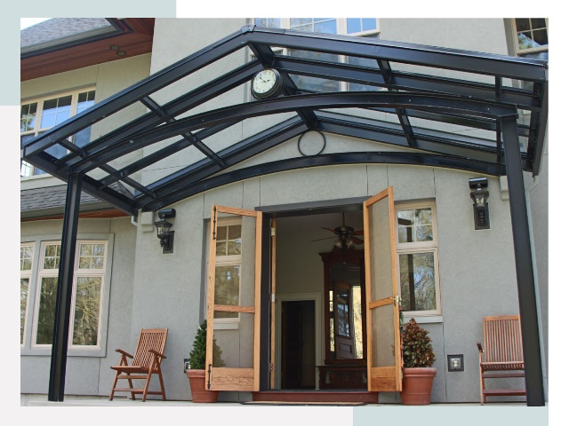 Козырьки металлические в Баксане