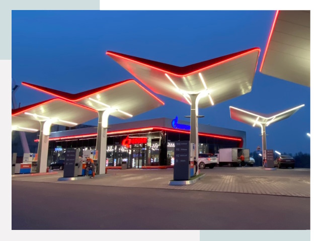 Навесы для АЗС в Баксане