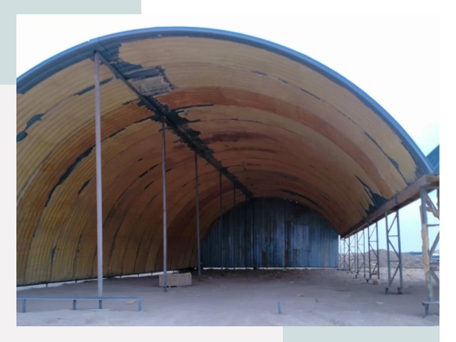 Реконструкция ангаров в Баксане